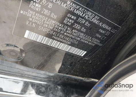 2019 Hyundai Elantra Sel из США, поврежденный, VIN 5NPD84LF8KH426056